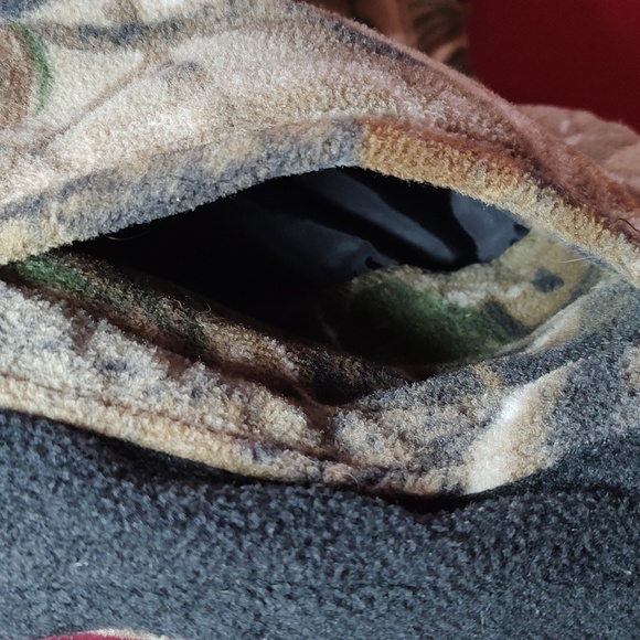 Fleece Jacket WALLS Mens Hunting Camouflage Full Zip Pockets Lightweight - Mediu - Picture 4 of 11